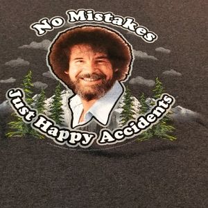 Bob Ross "No Mistakes" Tee Shirt